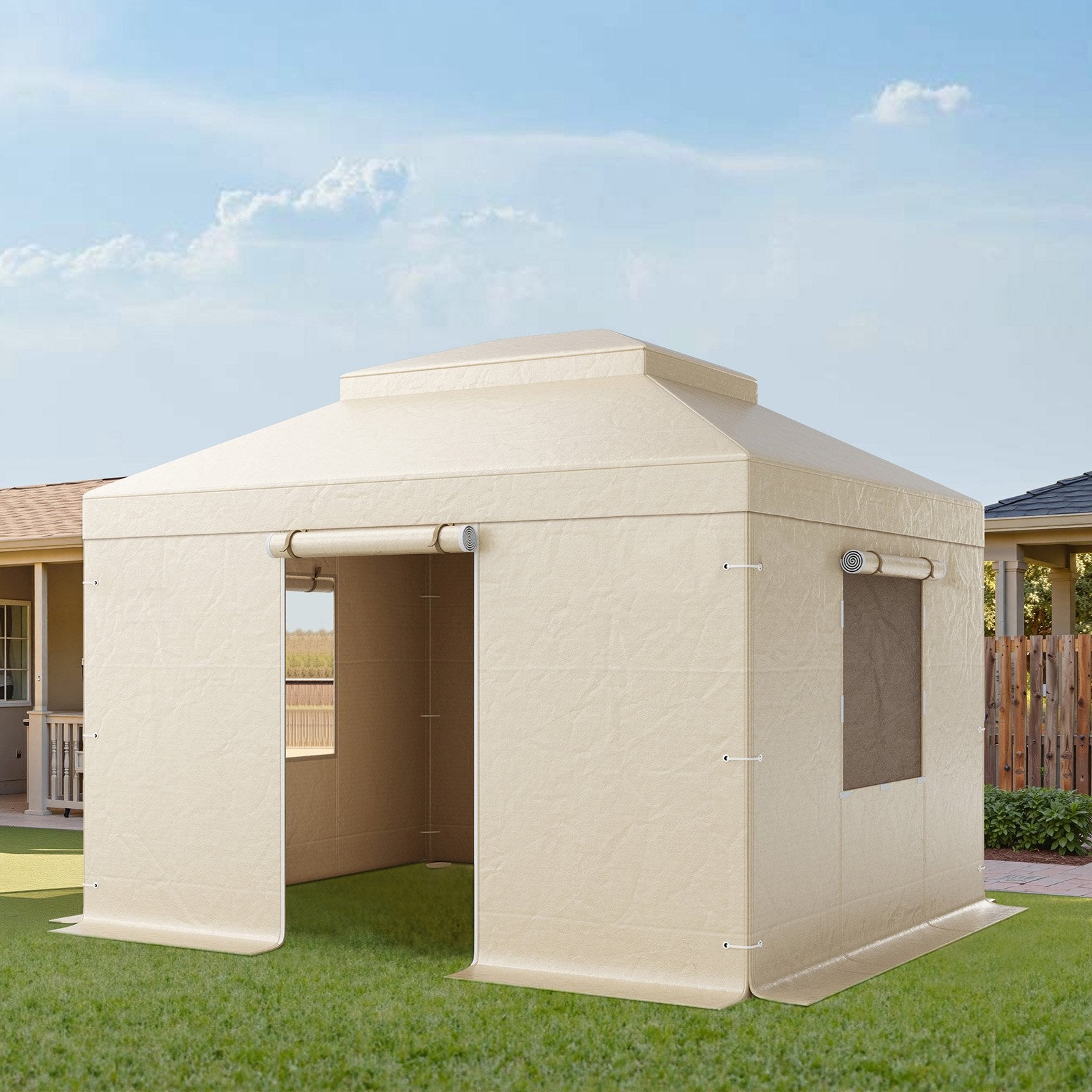 Winter Gazebo Cover Fits 3.05 x 3.65 m Hardtop Gazebos, All-Weather