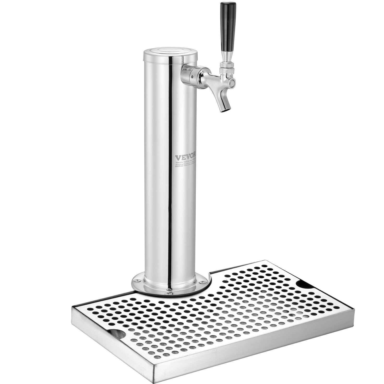 Kegerator Tower Kit, Single Tap Beer Conversion Kit, Stainless Steel