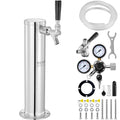 Kegerator Tower Kit, Single Tap Beer Conversion Kit, Stainless Steel