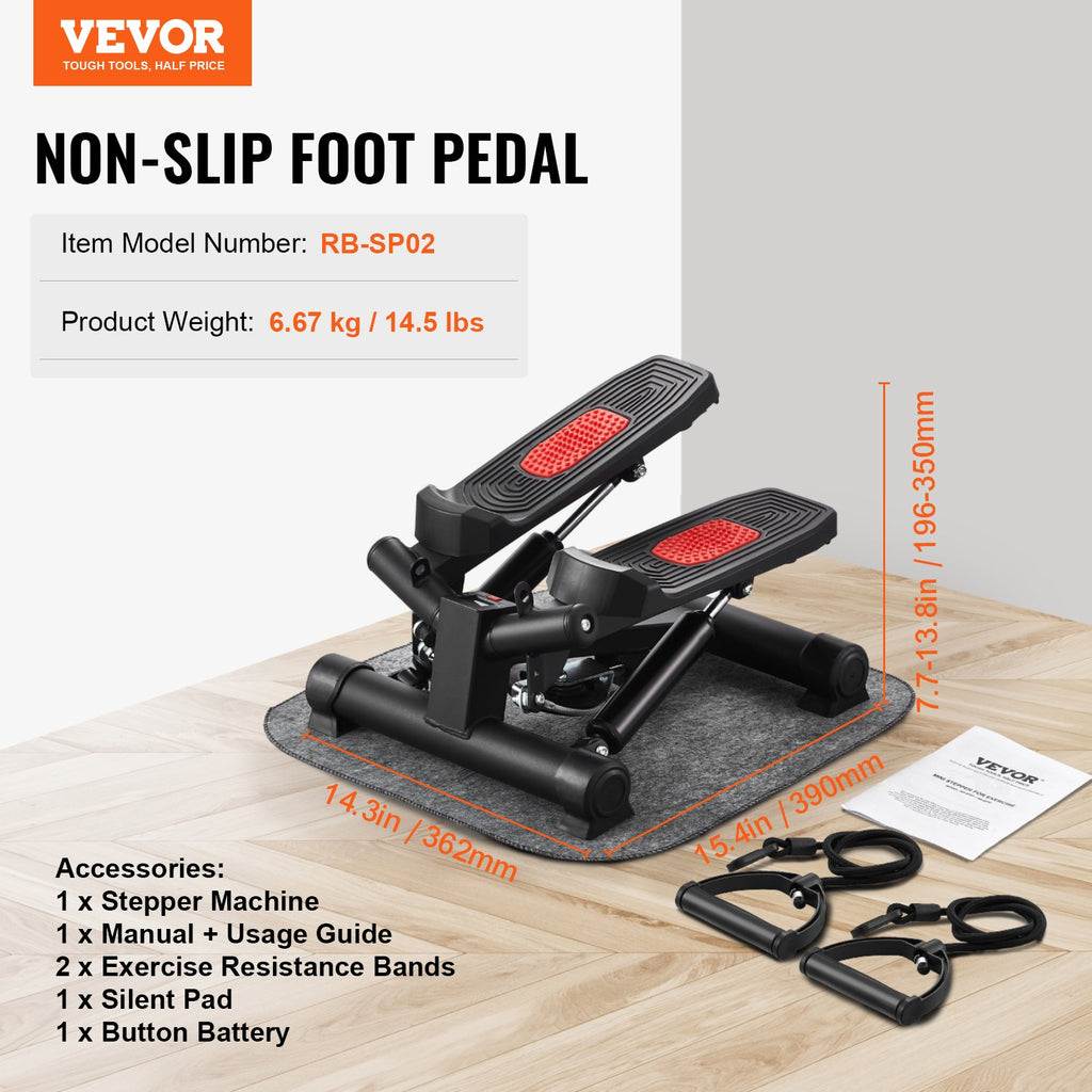 Stair Stepper, Mini Stepper for Exercise at Home, Hydraulic Fitness