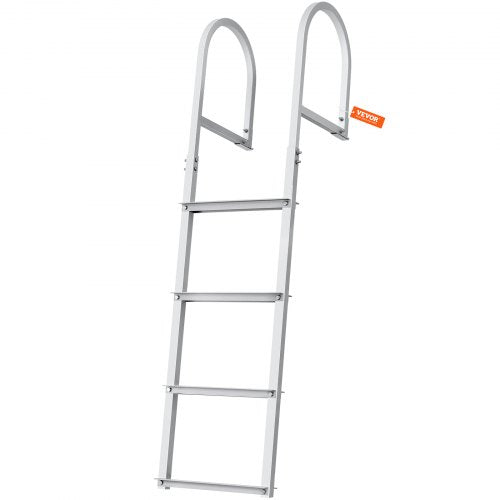 Dock Ladder, Removable 4 Steps, 500 lbs Load Capacity, Aluminum Alloy