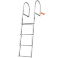 Dock Ladder, Removable 4 Steps, 500 lbs Load Capacity, Aluminum Alloy