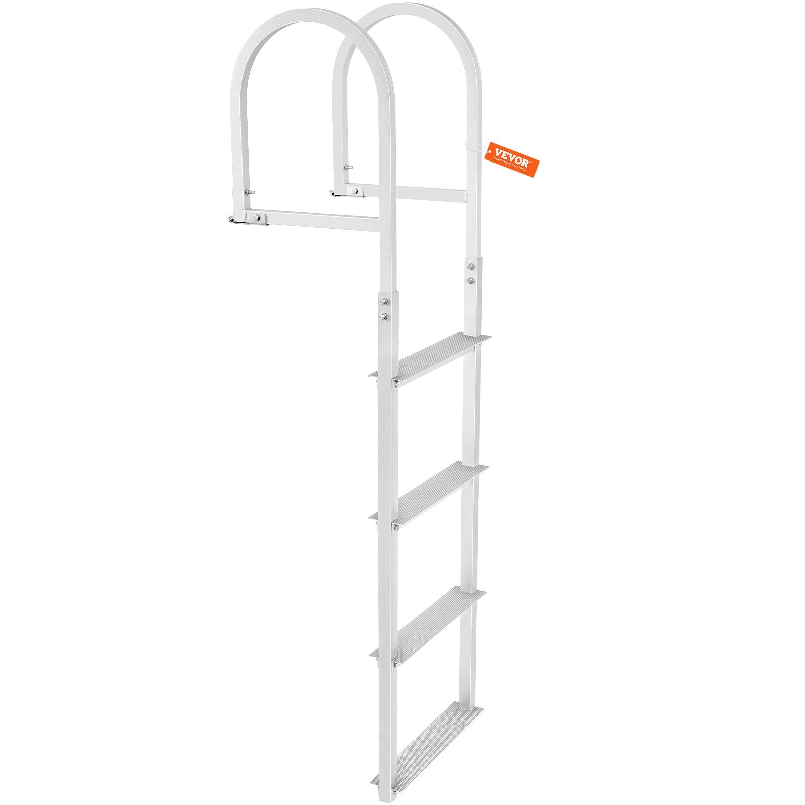 Dock Ladder, Removable 4 Steps, 500 lbs Load Capacity, Aluminum Alloy