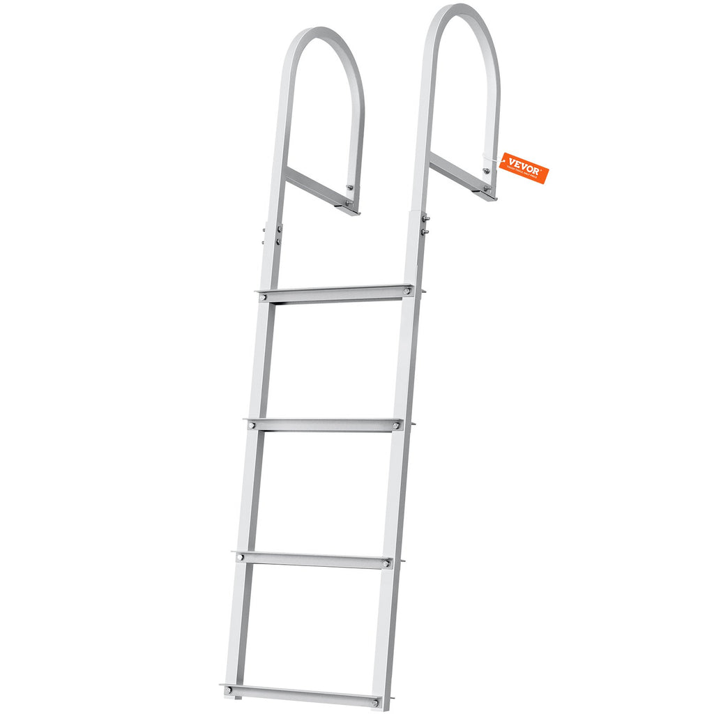 Dock Ladder, Removable 4 Steps, 500 lbs Load Capacity, Aluminum Alloy