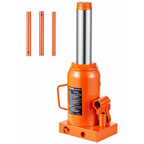 Hydraulic Bottle Jack, 30 Ton/66138 lbs Welded Bottle Jack with