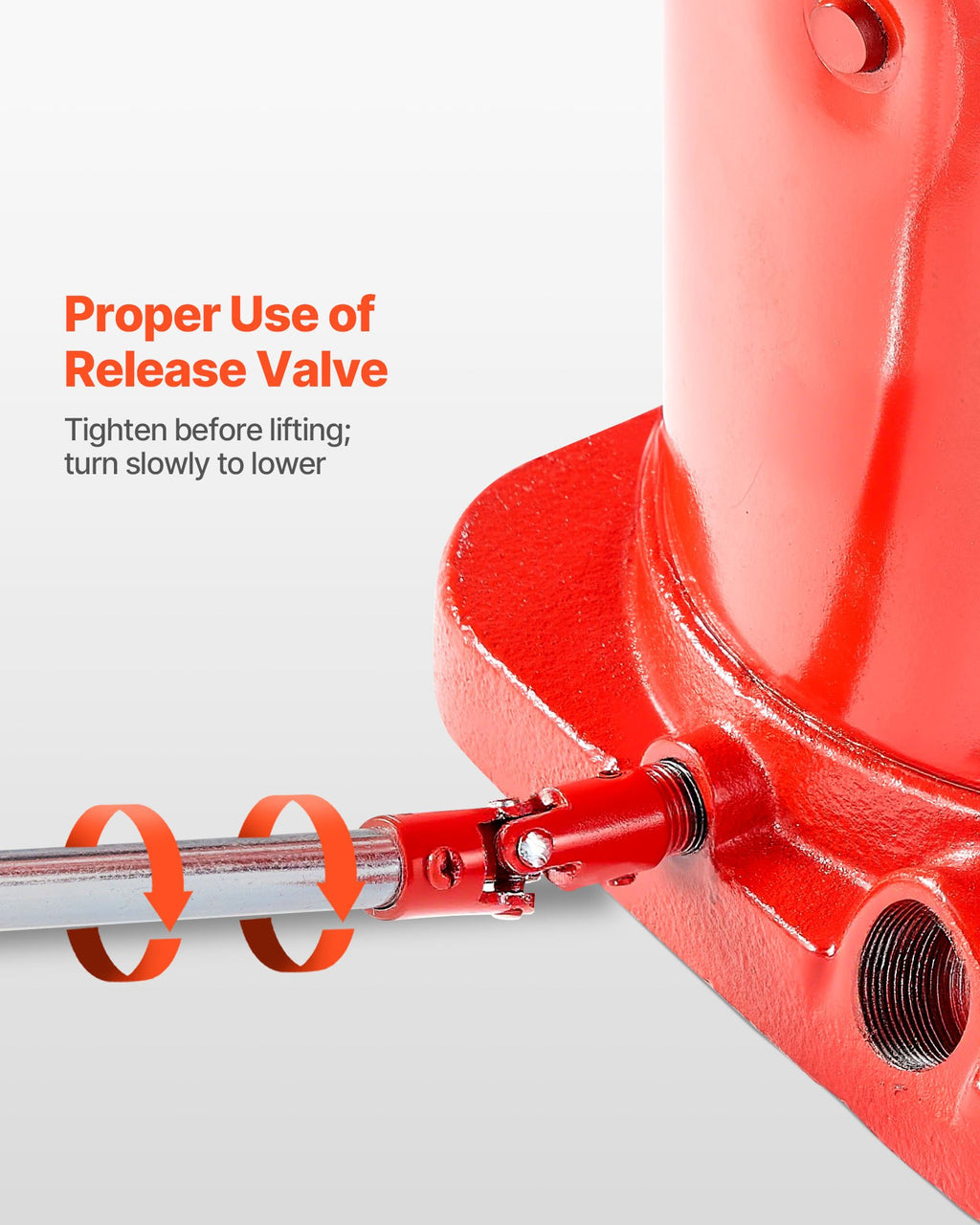 Air Hydraulic Bottle Jack, 50 Ton (110231.5 lbs) Capacity, 265-410 mm