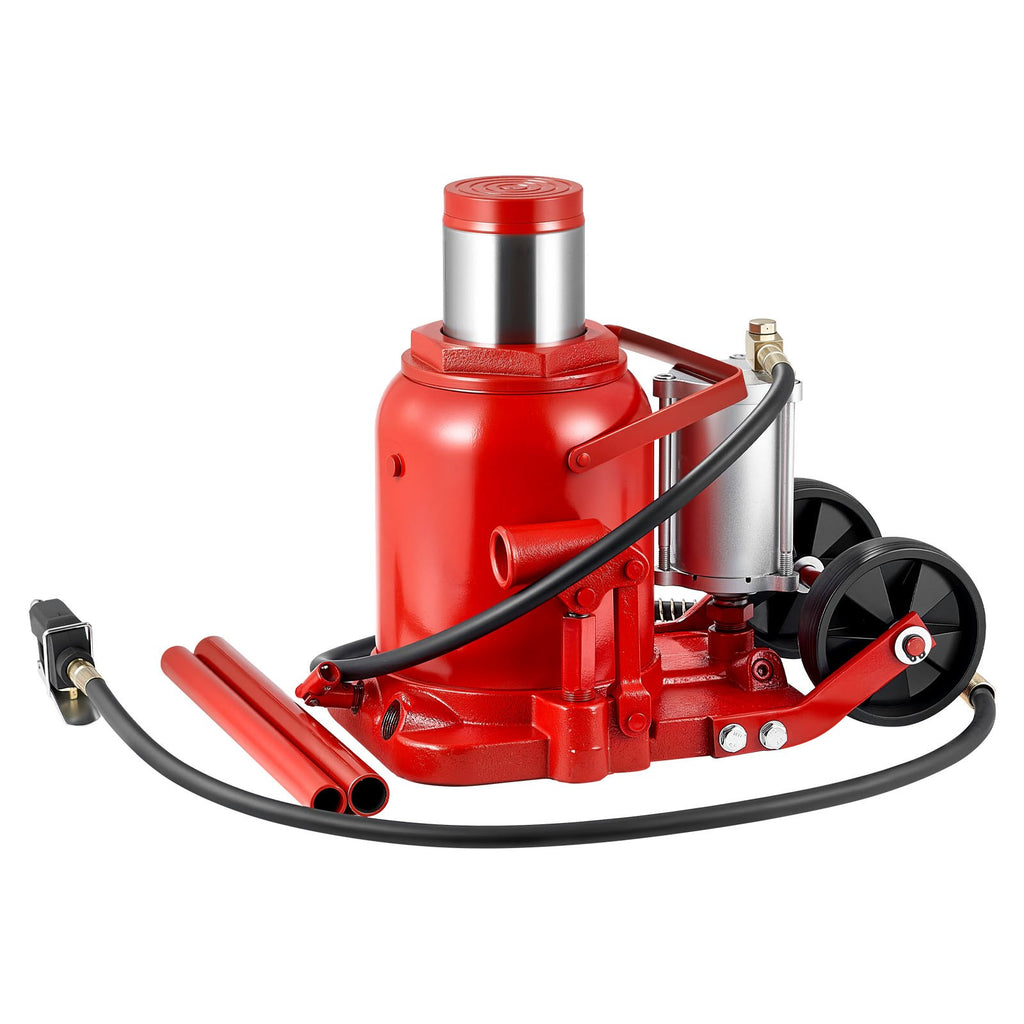 Air Hydraulic Bottle Jack, 50 Ton (110231.5 lbs) Capacity, 265-410 mm