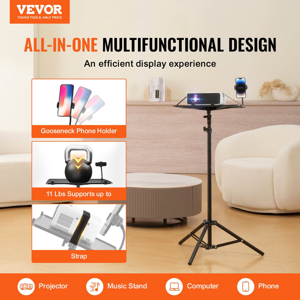 Projector Stand, Laptop Stand Tripod Adjustable Height from 26.97 to