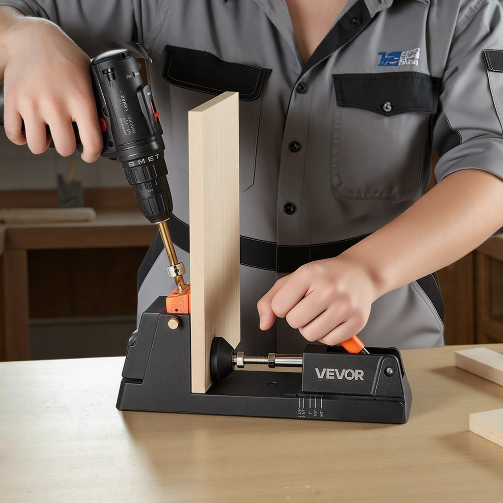 Pocket Hole Jig Kit, 12.7 to 38.1 mm Adjustable, Lightweight Jig