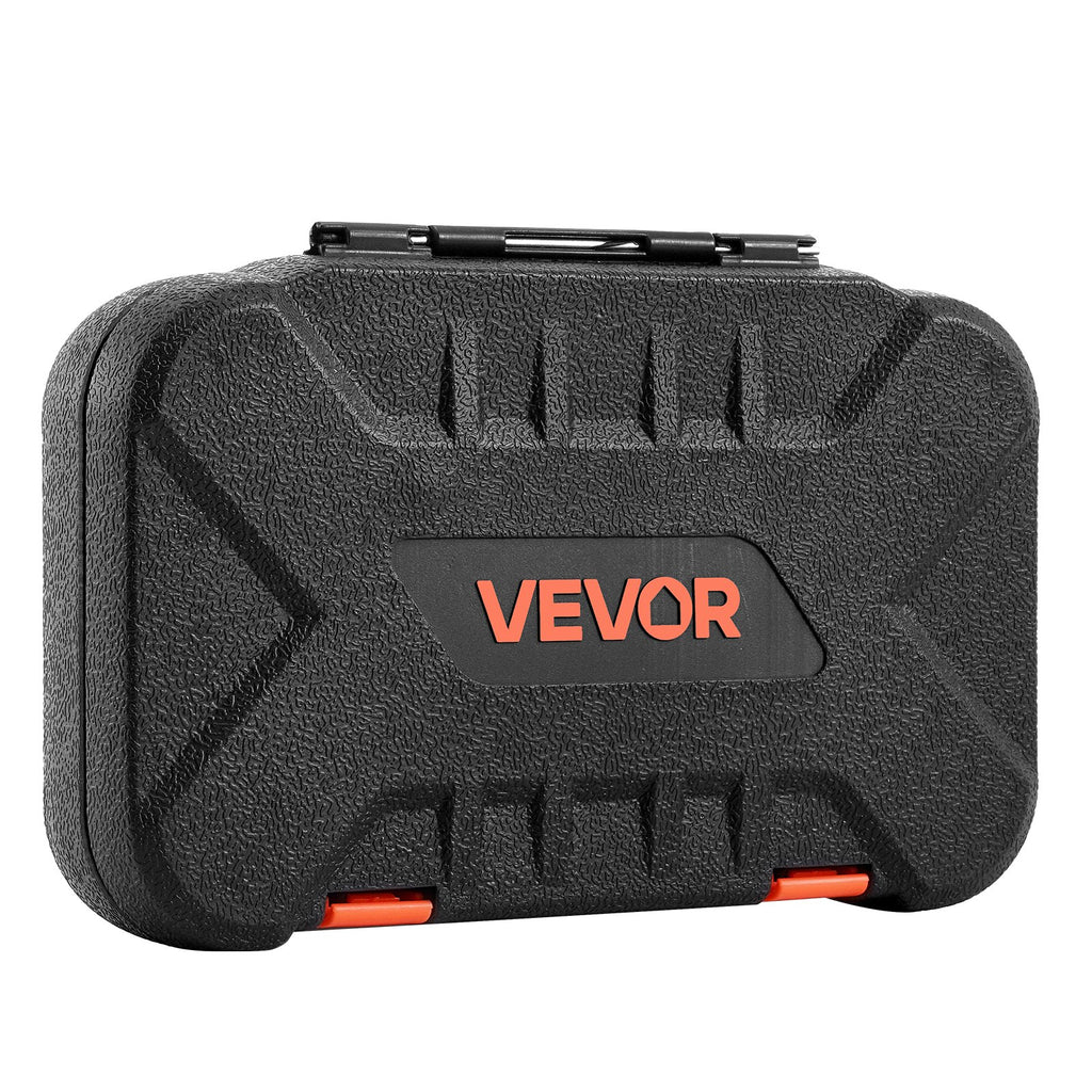Socket Set, 70 Pieces, 6.4 mm Drive Socket and Ratchet Set, SAE and
