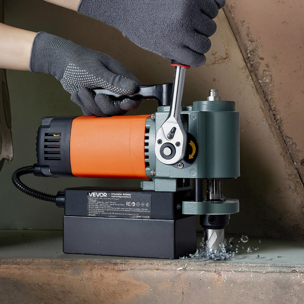 Low Profile Magnetic Drill Press, 1300 W, 35 mm Boring Diameter,