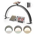 Nail Desk Light, 40 W Half Moon Desk Lamp with Phone Holder,