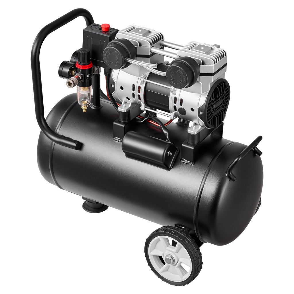 24L Air Compressor, 1.1KW Oil-Free Air Compressor Tank, 68 L/min at