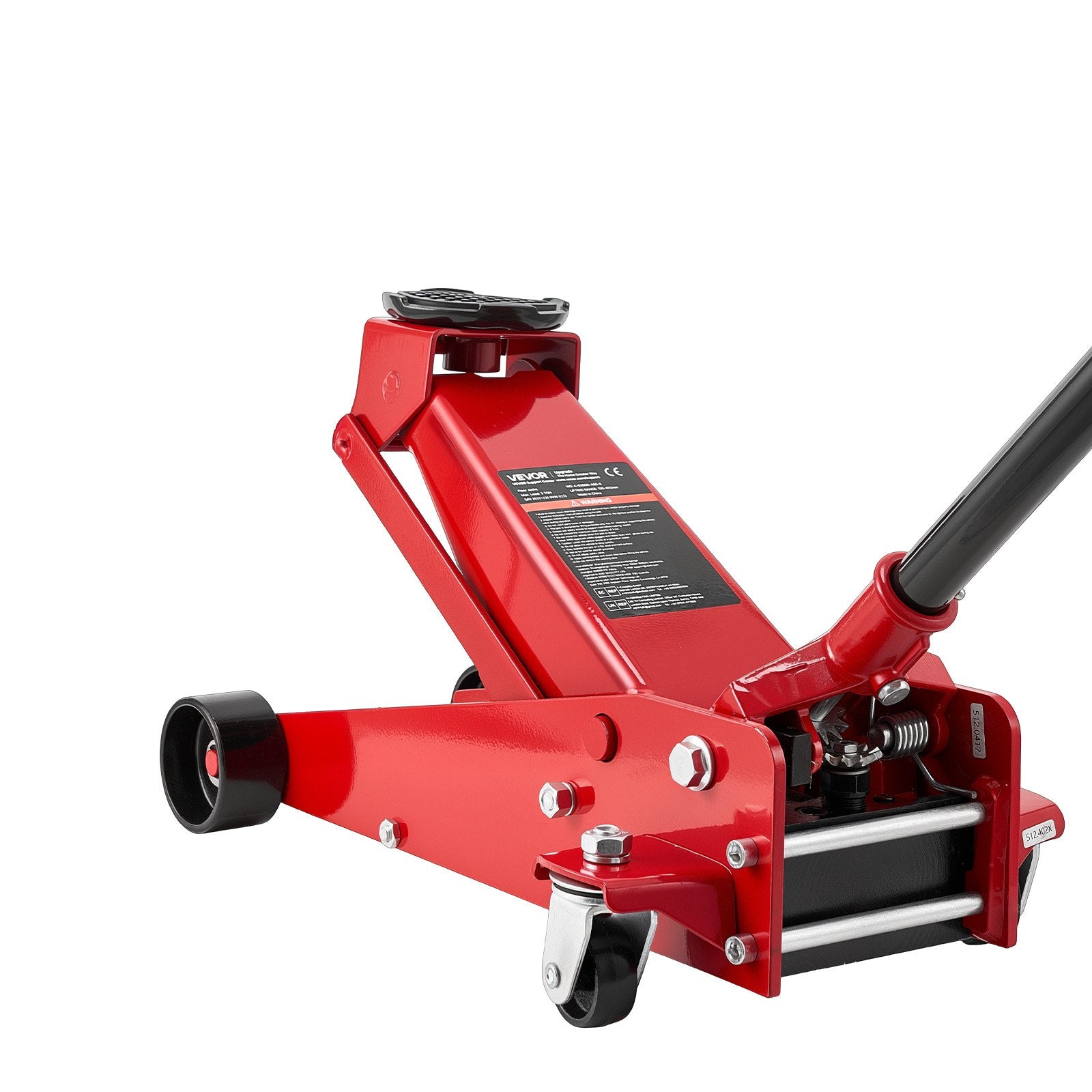 Low Profile Floor Jack, 3 Ton Capacity, Steel Racing Floor Jack with