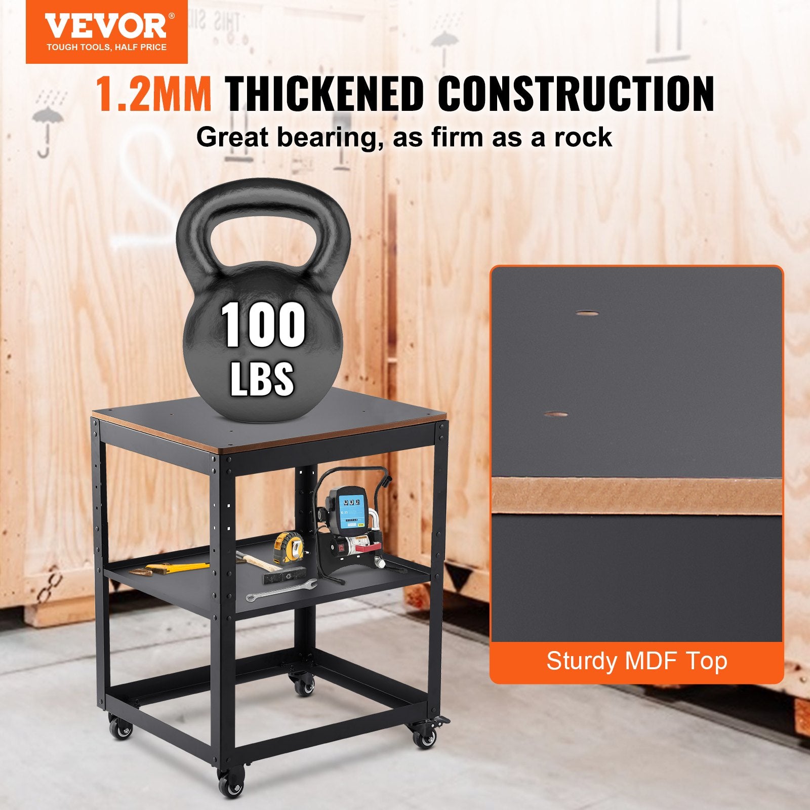 Planer Stand, 100 lbs/ 45 kg heavy loads, Three-Gear Height Adjustable