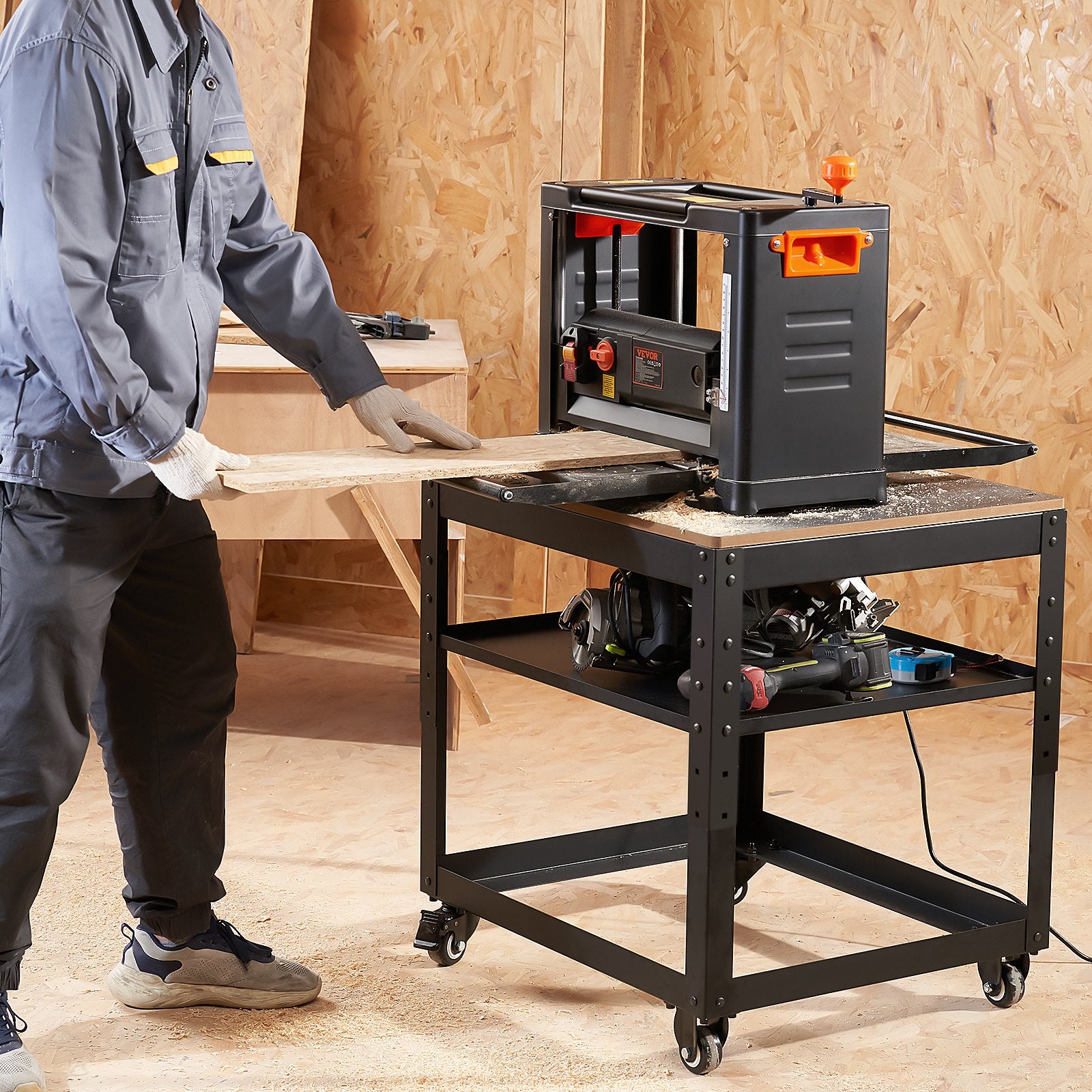 Planer Stand, 100 lbs/ 45 kg heavy loads, Three-Gear Height Adjustable