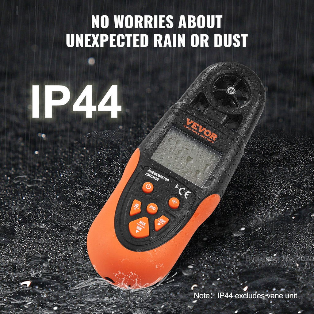 Bluetooth Handheld Anemometer, 14℉-140℉, Digital Wind Speed Meter