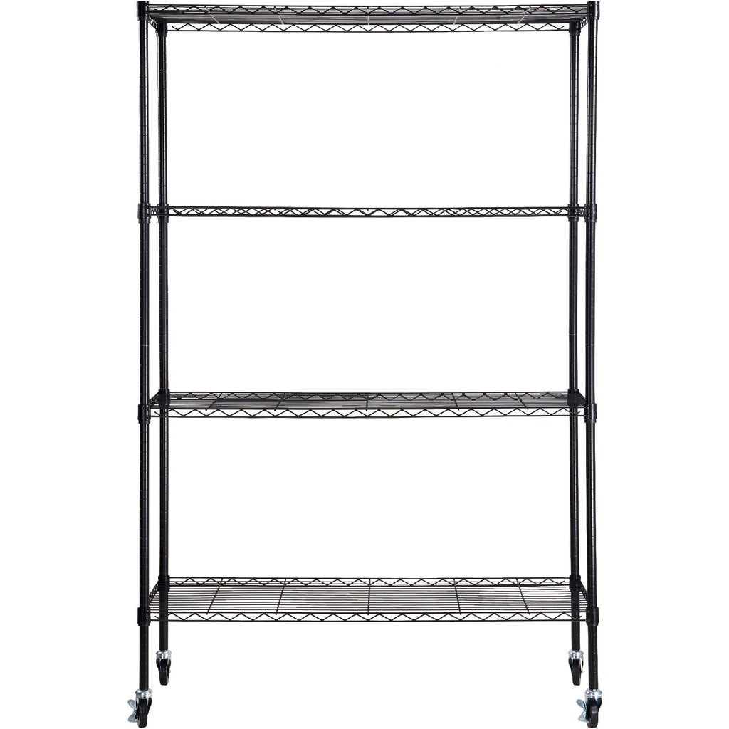 Storage Shelving Unit with Wheels, 4-Tier Adjustable, 700 lbs