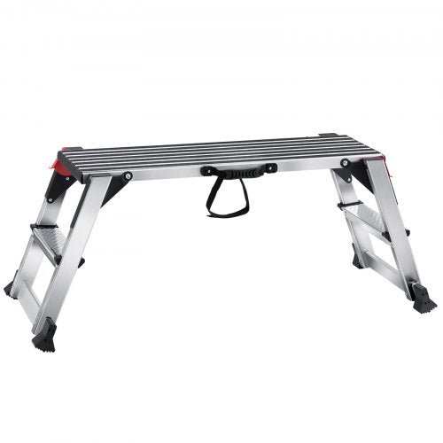 Folding Work Platform, 299.4 kg Load Capacity, Aluminum Drywall Stool