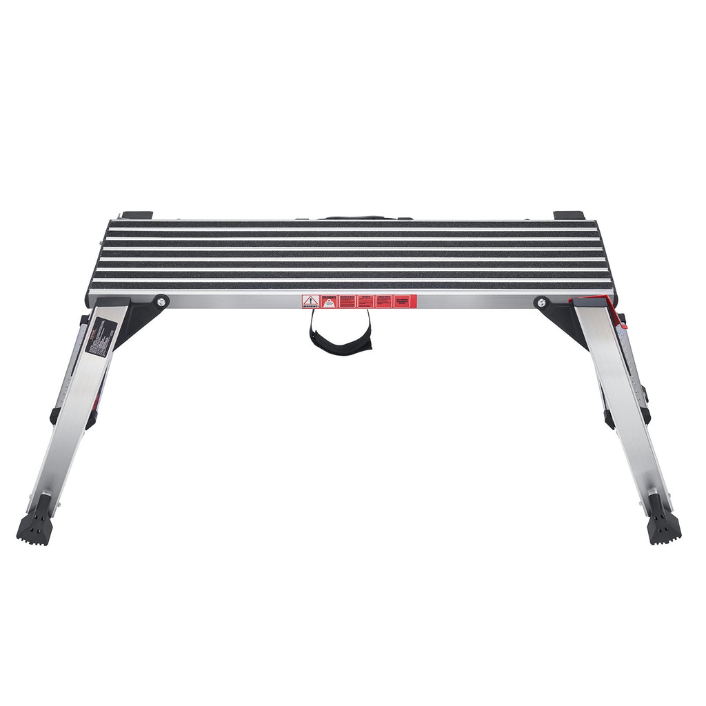 Folding Work Platform, 299.4 kg Load Capacity, Aluminum Drywall Stool