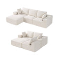 Modular Sectional Sofa, L Shaped Modular Sofa with Chaise, Cloud