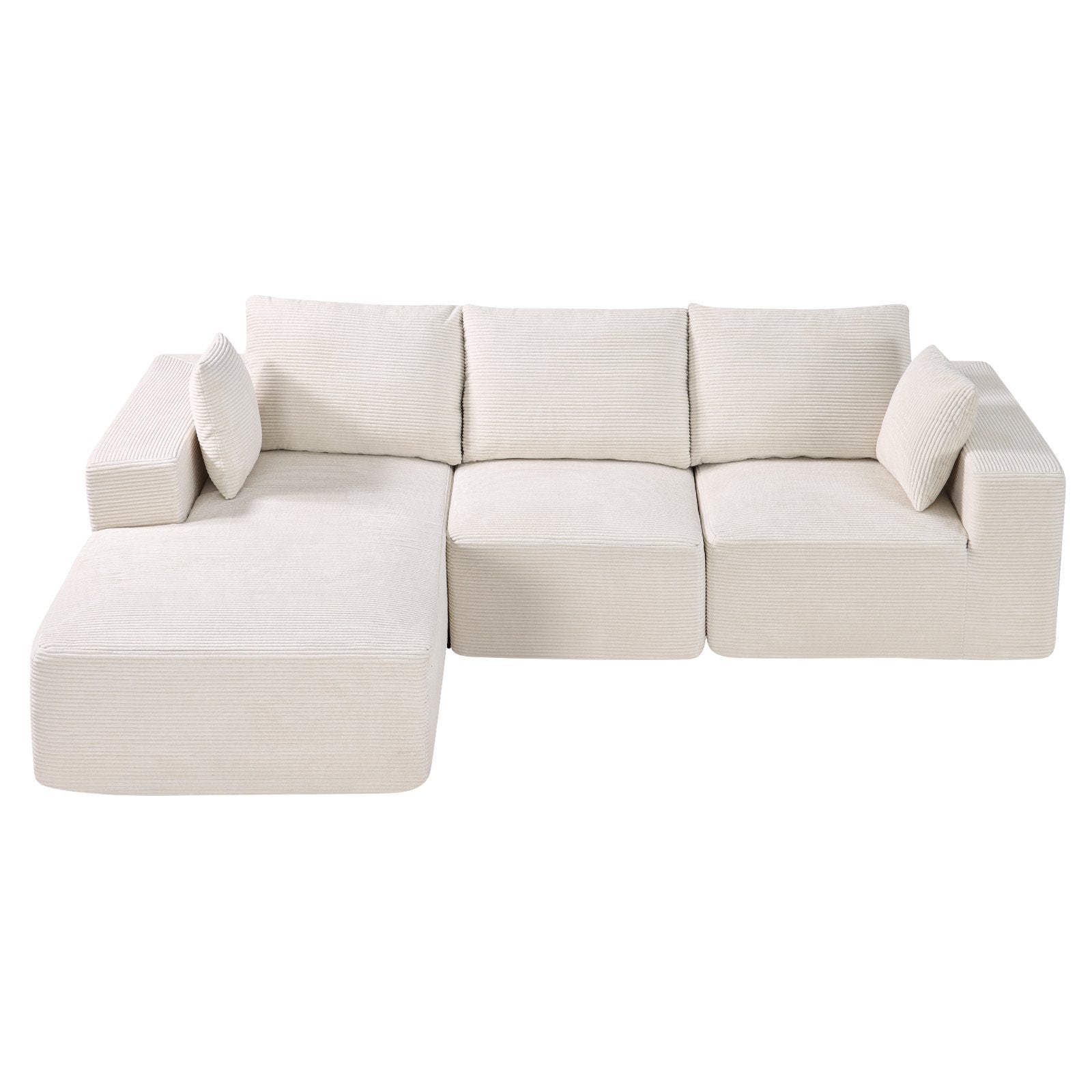 Modular Sectional Sofa, L Shaped Modular Sofa with Chaise, Cloud
