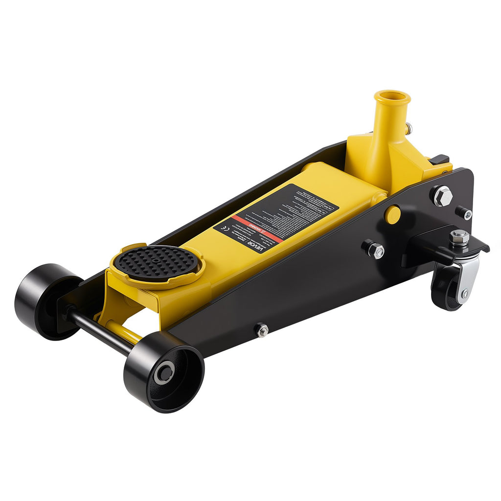 Low Profile Floor Jack, 3 Ton Capacity, Steel Racing Floor Jack with